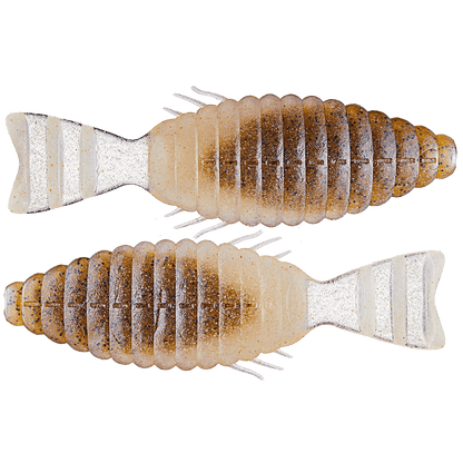 DEPS BULL FLAT CREATURE BAIT CHAMPAGNE PEPPER NEON PEARL 