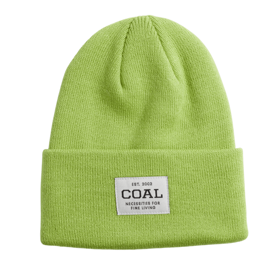 COAL THE UNIFORM KNIT CUFF BEANIE ACID GREEN
