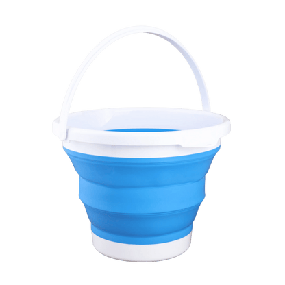 COGHLANS COLLAPSIBLE BUCKET - 2.6 GAL (10 L) - WHITE/BLUE