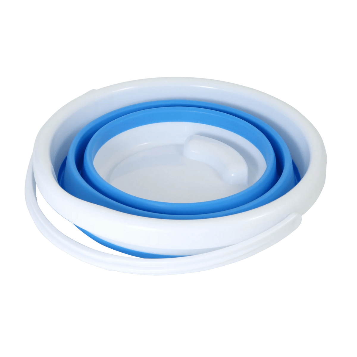 COGHLANS COLLAPSIBLE BUCKET - 2.6 GAL (10 L)- WHITE/BLUE