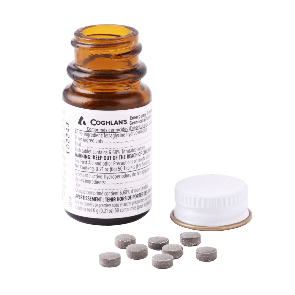 COGHLANS DRINKING WATER TABLETS - 50 TABLETS PER BOTTLE