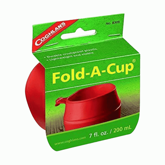 COGHLANS FOLD-A-CUP - RED -7 FL. OZ