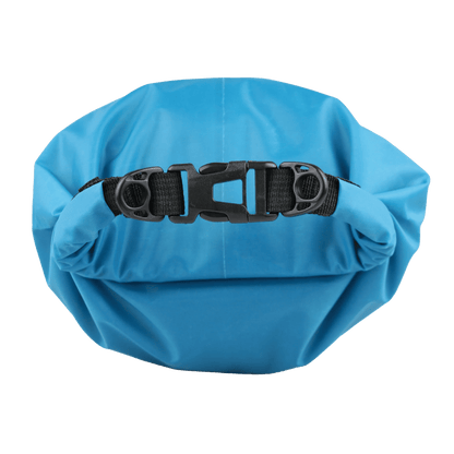 COGHLANS LIGHTWEIGHT DRY BAG - 10L - HYPER BLUE - TOP VIEW