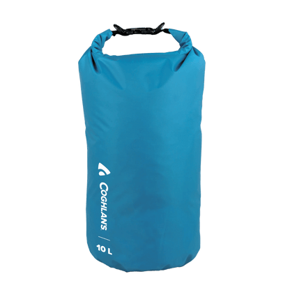 COGHLANS LIGHTWEIGHT DRY BAG - 10L - HYPER BLUE - FRONT VIEW
