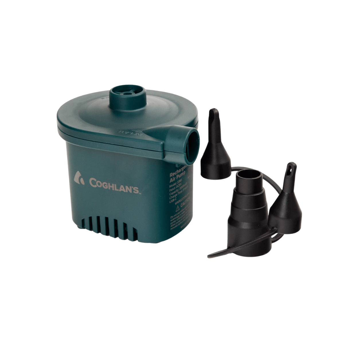 COGHLANS RECHARGEABLE AIR PUMP - EVENING GREEN