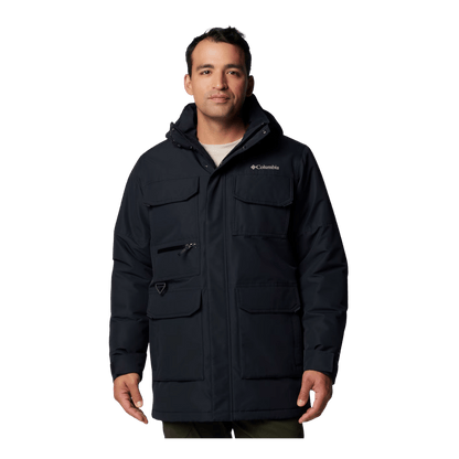 COLUMBIA MEN'S LANDROAMER II PARKA - BLACK - FRONT VIEW