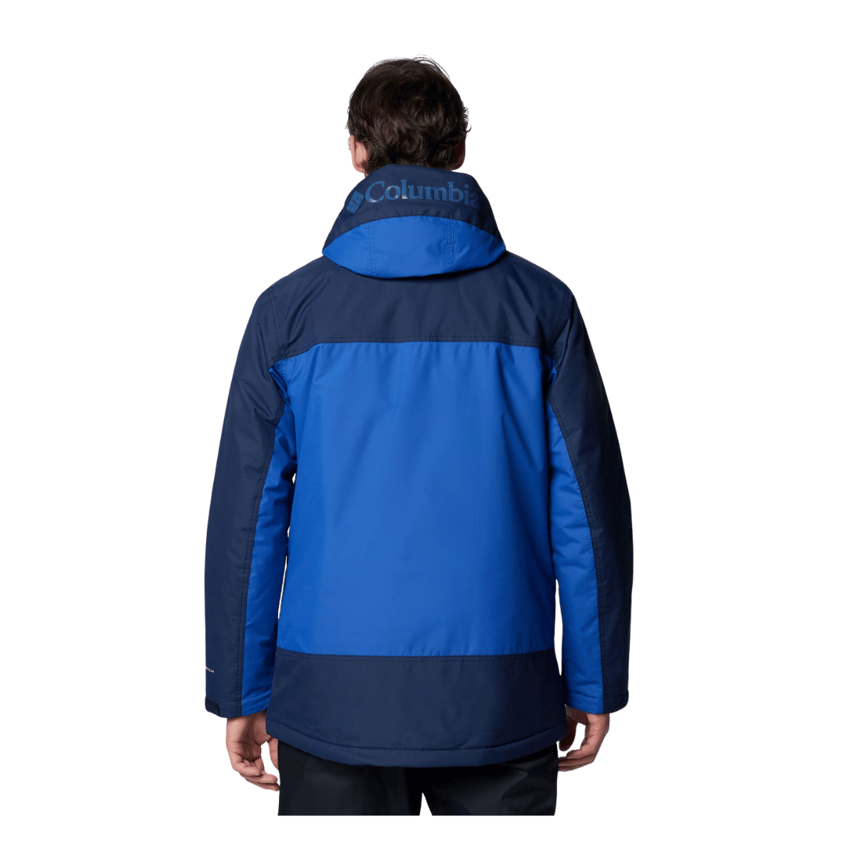 COLUMBIA MEN'S SHOTSKI JACKET - MOUNTAIN BLUE - BACK VIEW