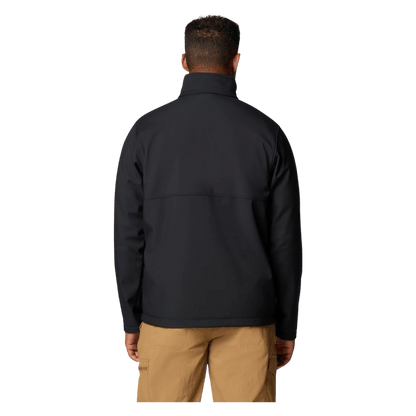 COLUMBIA MEN'S AERIAL ASCENDER JACKET - BLACK - BACK VIEW