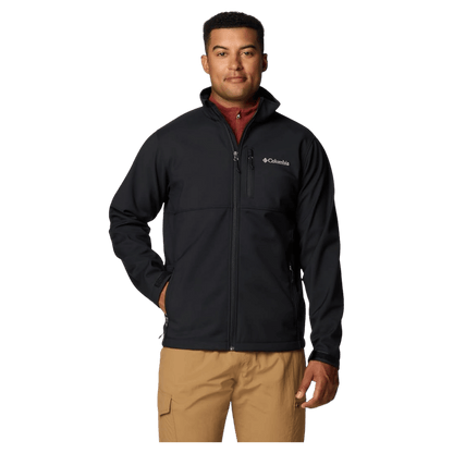 COLUMBIA MEN'S AERIAL ASCENDER JACKET - BLACK - FRONT VIEW