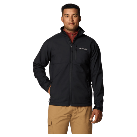 COLUMBIA MEN'S AERIAL ASCENDER JACKET - BLACK - FRONT VIEW