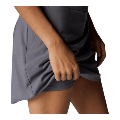 COLUMBIA WOMEN'S ALL SEASONS SKORT - CITY GREY - SIDE VIEW