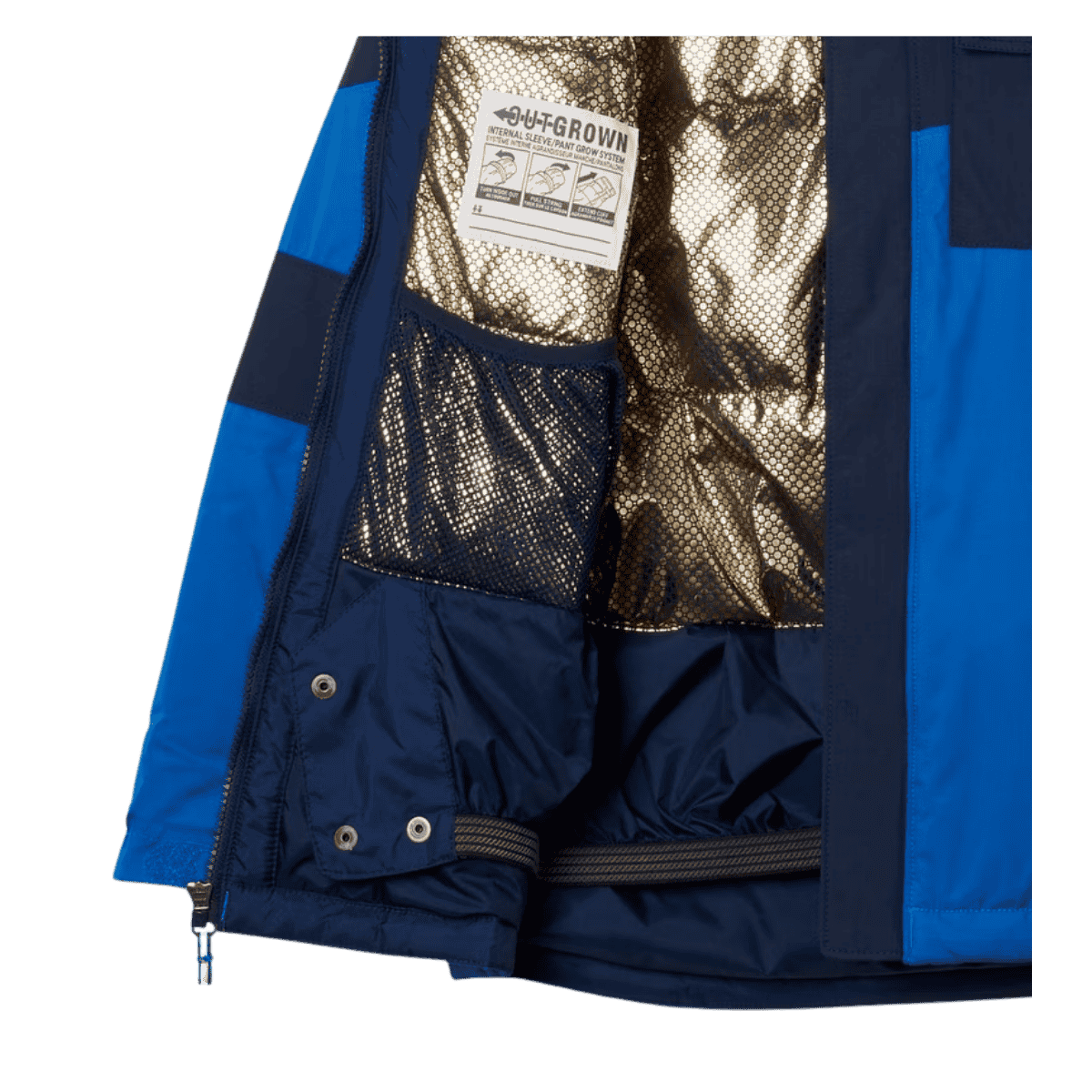 COLUMBIA BOYS' MIGHTY MOGUL II JACKET - COLLEGIATE NAVY - FEATURE  VIEW