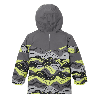 COLUMBIA BOYS' MIGHTY MOGUL II JACKET - RADIATION TECTONIC  - BACK VIEW