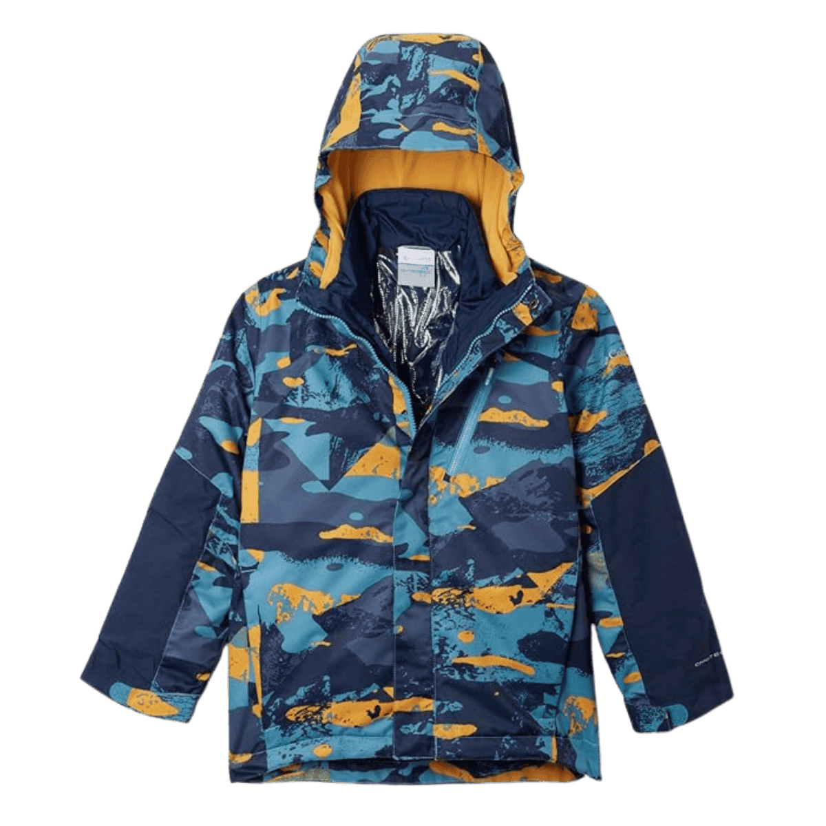 COLUMBIA BOYS' WHIRLIBIRD II INTERCHANGE JACKET - SHASTA GEO - FRONT VIEW