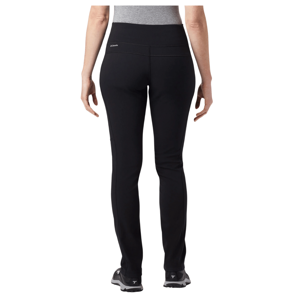 COLUMBIA WOMEN'S BACK BEAUTY HIGHRISE WARM WINTER PANTS - BLACK - BACK VIEW
