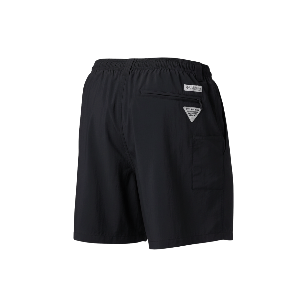 COLUMBIA BACKCAST III WATER SHORT 8"- BLACK - BACK VIEW