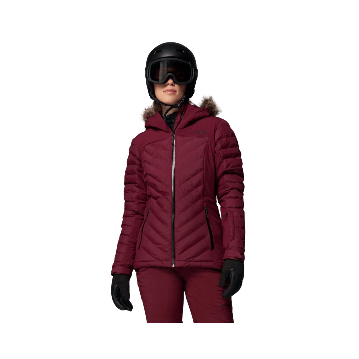 COLUMBIA WOMEN'S BIRD MOUNTAIN III INSULATED JACKET - RICH WINE - FRONT VIEW