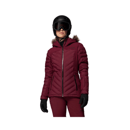 COLUMBIA WOMEN'S BIRD MOUNTAIN III INSULATED JACKET - RICH WINE - FRONT VIEW