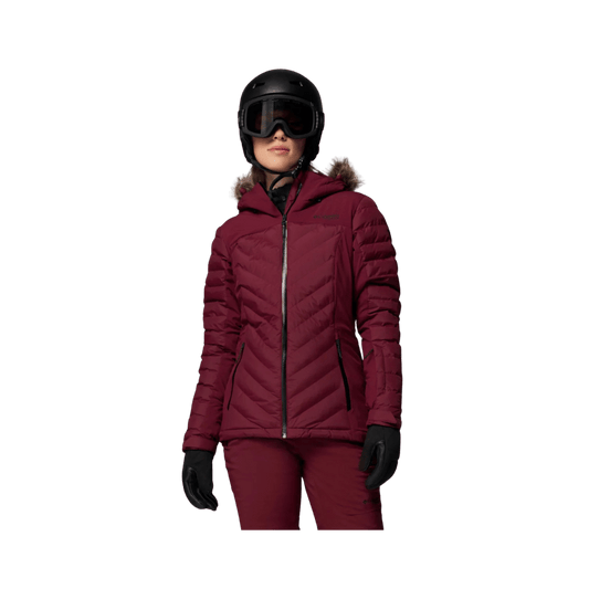 COLUMBIA WOMEN'S BIRD MOUNTAIN III INSULATED JACKET - RICH WINE - FRONT VIEW