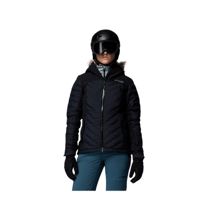 COLUMBIA WOMEN'S BIRD MOUNTAIN III INSULATED JACKET - BLACK - FRONT VIEW