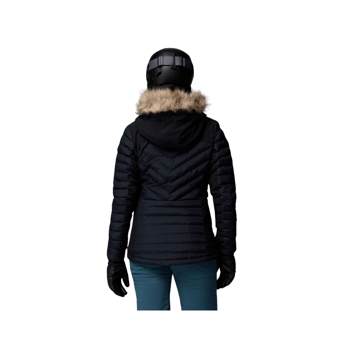 COLUMBIA WOMEN'S BIRD MOUNTAIN III INSULATED JACKET - BLACK - BACK VIEW