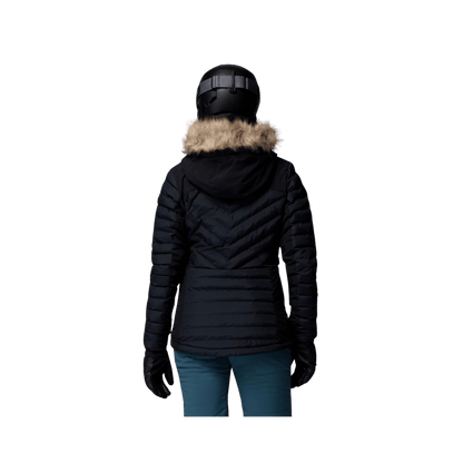 COLUMBIA WOMEN'S BIRD MOUNTAIN III INSULATED JACKET - BLACK - BACK VIEW