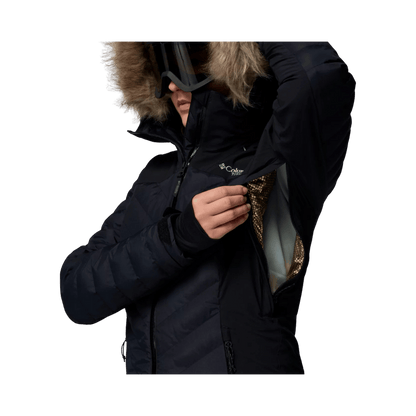 COLUMBIA WOMEN'S BIRD MOUNTAIN III INSULATED JACKET - BLACK - SIDE VIEW