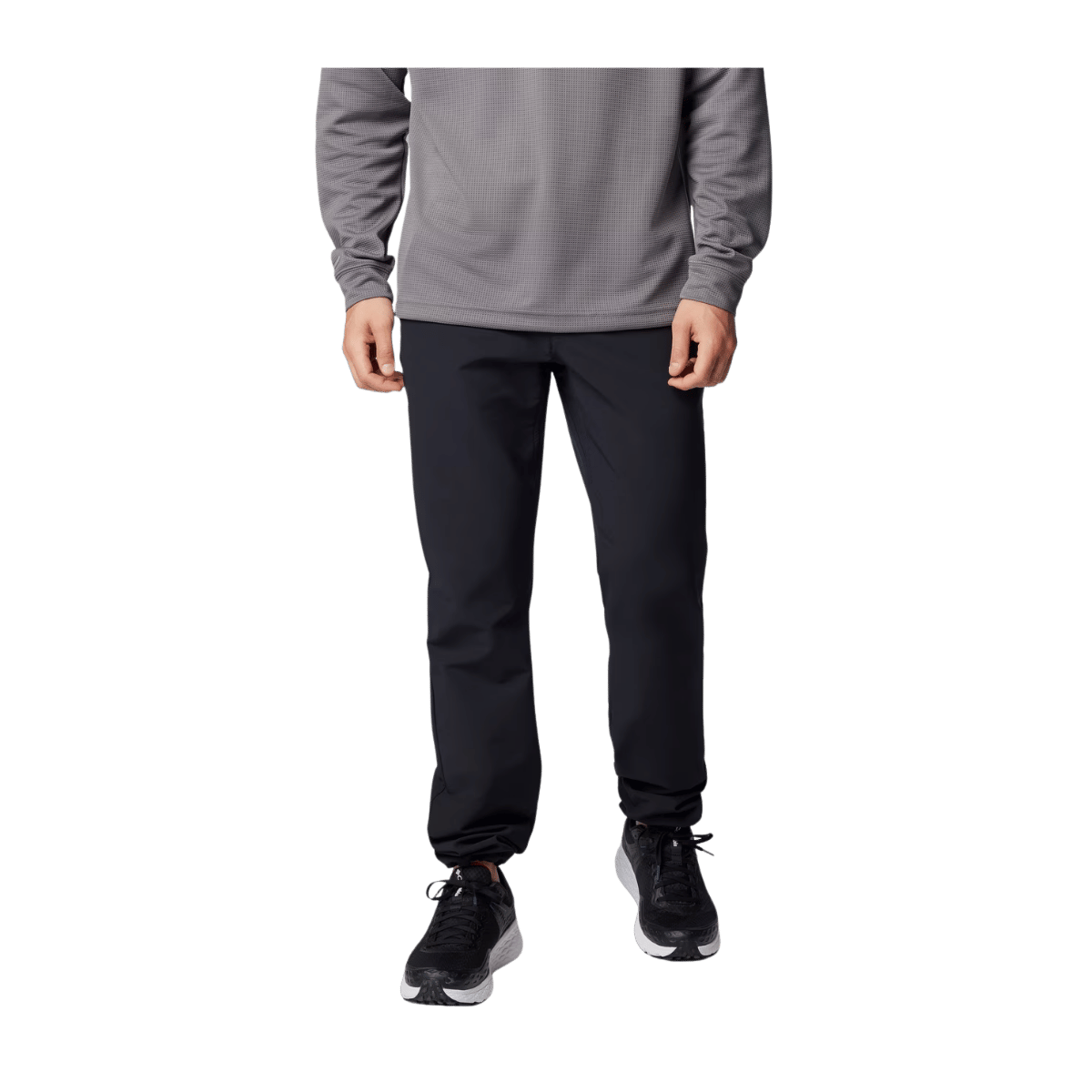 COLUMBIA MEN'S BLACK MESA WARM PANTS - BLACK - FRONT VIEW