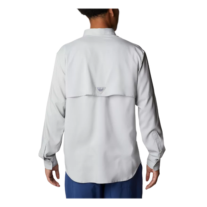 COLUMBIA BLOOD AND GUTS IV WOVEN LONG-SLEEVE SHIRT – COOL GREY - BACK VIEW