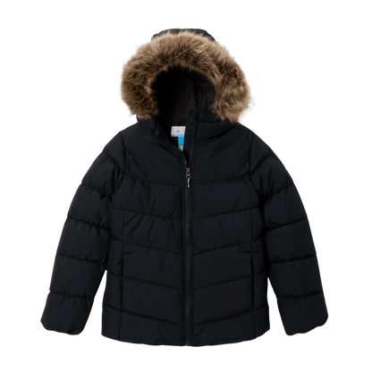 COLUMBIA GIRLS' ARCTIC BLAST III JACKET - BLACK - FRONT VIEW