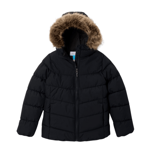 COLUMBIA GIRLS' ARCTIC BLAST III JACKET - BLACK - FRONT VIEW