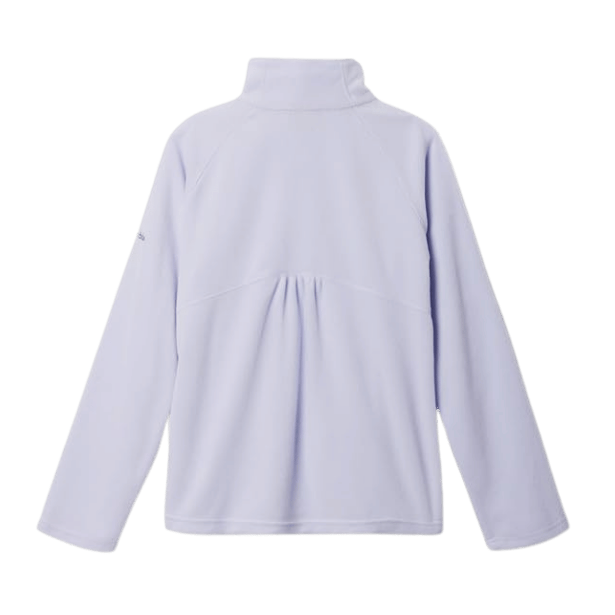 COLUMBIA GIRLS GLACIAL FLEECE HALF ZIP - SNOWDRIFT - BACK VIEW