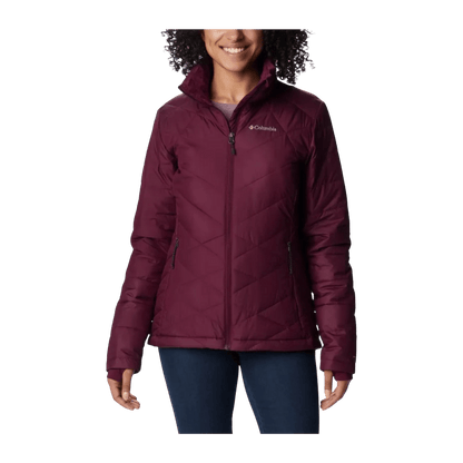 COLUMBIA WOMEN'S HEAVENLY JACKET - MARIONBERRY - FRONT VIEW