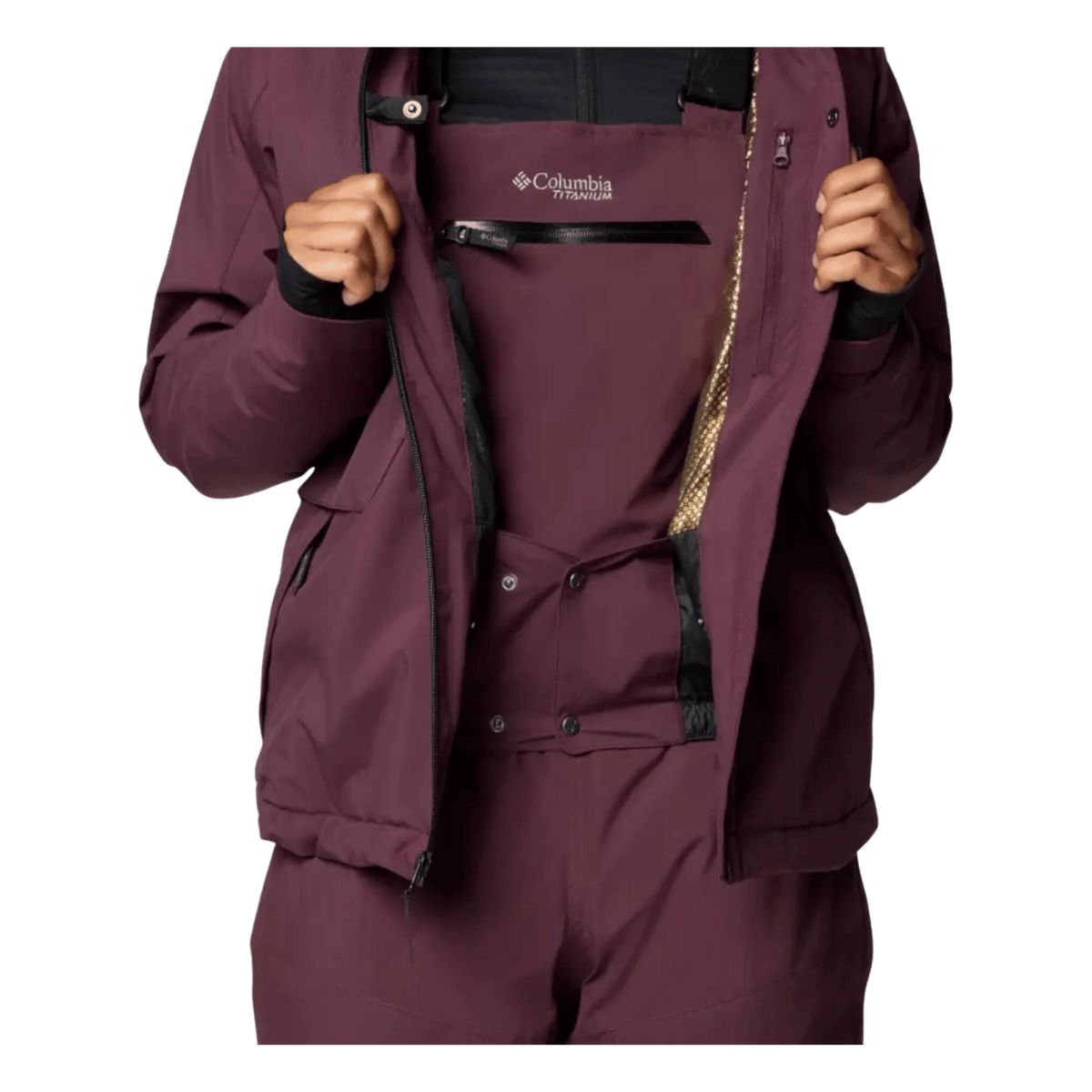 COLUMBIA WOMEN'S HIGHLAND SUMMIT II INSULATED JACKET - MOONVISTA - CLOSE-UP FRONT VIEW