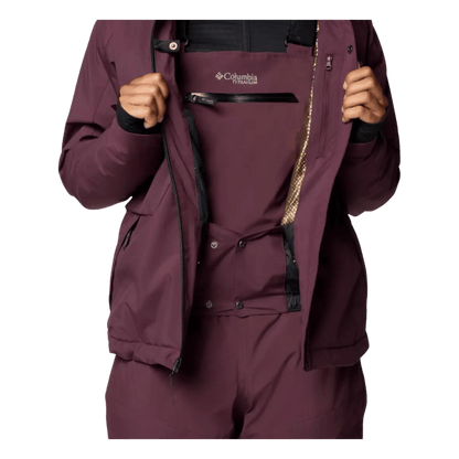 COLUMBIA WOMEN'S HIGHLAND SUMMIT II INSULATED JACKET - MOONVISTA - CLOSE-UP FRONT VIEW