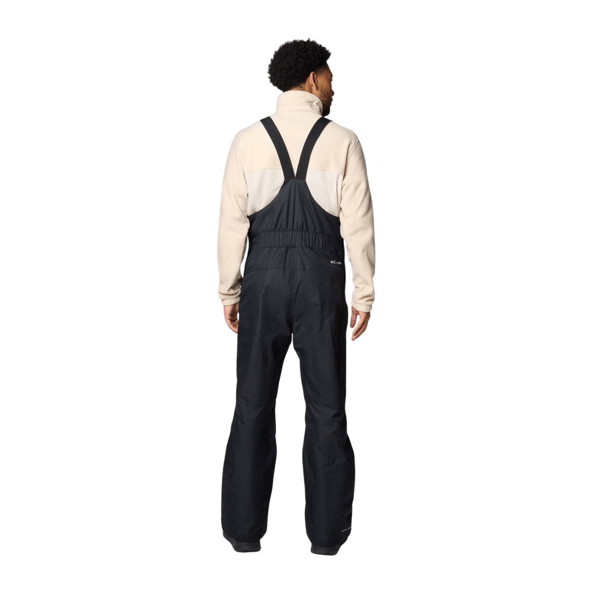 COLUMBIA MEN'S ICEVENTURE II BIB - BLACK - BACK VIEW