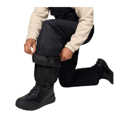 COLUMBIA MEN'S ICEVENTURE II BIB - BLACK - ANKLE DETAIL VIEW