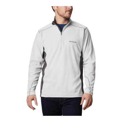 COLUMBIA MEN'S KLAMATH RANGE II HALF ZIP NIMBUS GREY-FRONT VIEW