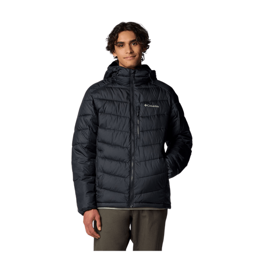 COLUMBIA MEN'S LABYRINTH LOOP II HOODED JACKET - BLACK - FRONT VIEW