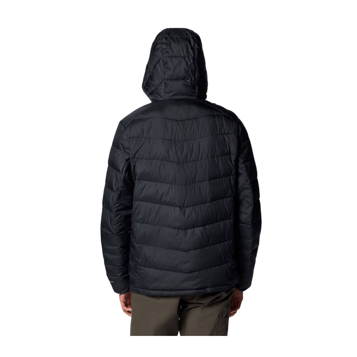 COLUMBIA MEN'S LABYRINTH LOOP II HOODED JACKET - BLACK - BACK VIEW