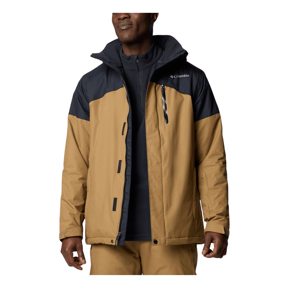 COLUMBIA LAST TRACKS II JACKET - DELTA/BLACK - FRONT VIEW