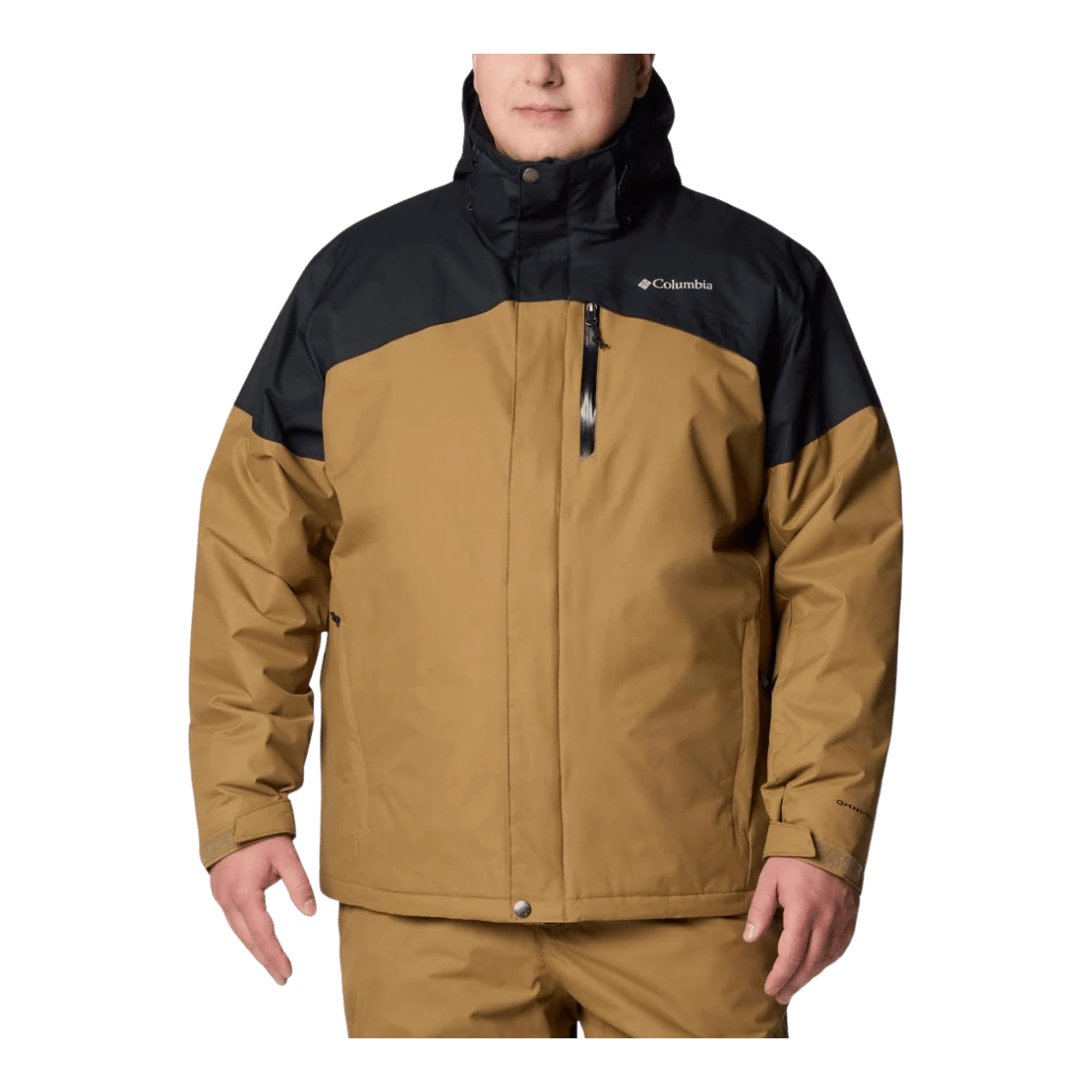 COLUMBIA MEN'S LAST TRACKS II JACKET - EXTENDED SIZE - DELTA/BLACK - FRONT VIEW