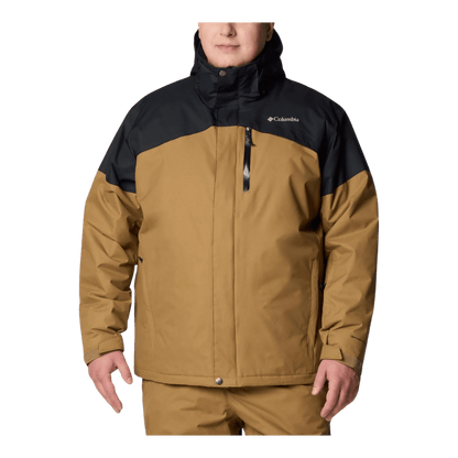 COLUMBIA MEN'S LAST TRACKS II JACKET - EXTENDED SIZE - DELTA/BLACK - FRONT VIEW