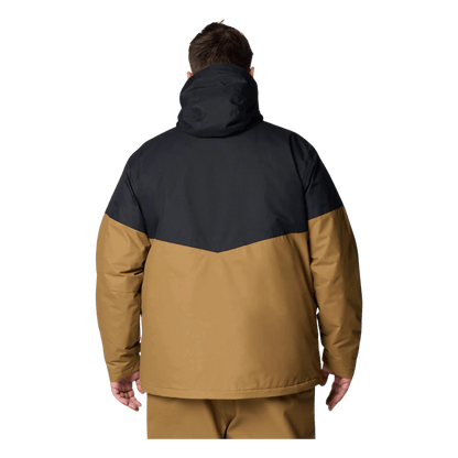 COLUMBIA MEN'S LAST TRACKS II JACKET - EXTENDED SIZE - DELTA/BLACK - BACK VIEW