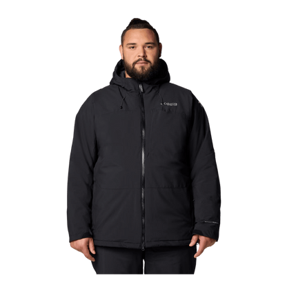 COLUMBIA MEN'S WINTER DISTRICT III JACKET - BIG - BLACK  - FRONT VIEW