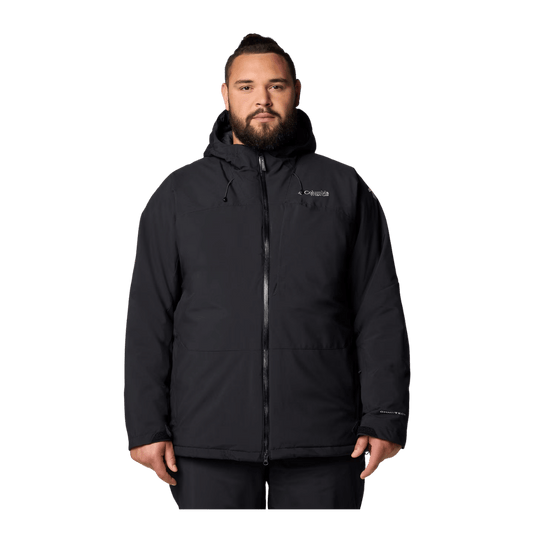 COLUMBIA MEN'S WINTER DISTRICT III JACKET - BIG - BLACK  - FRONT VIEW