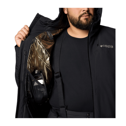 COLUMBIA MEN'S WINTER DISTRICT III JACKET - BIG - BLACK - INNER VIEW