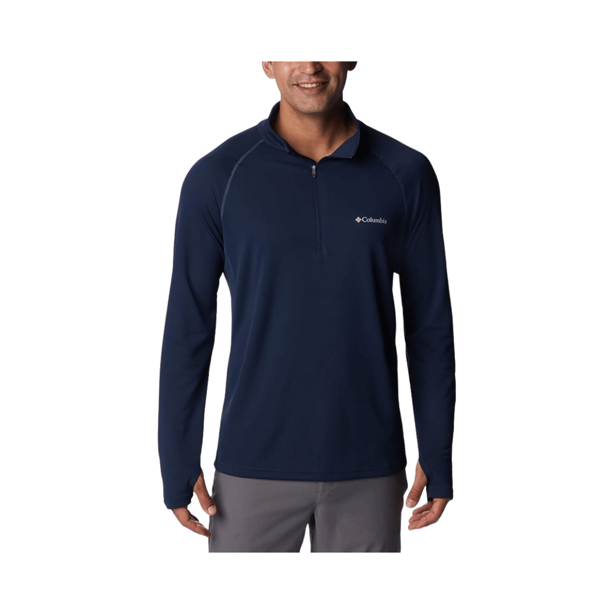 COLUMBIA NARROWS POINTE HALF ZIP - COLLEGIATE NAVY - FRONT VIEW