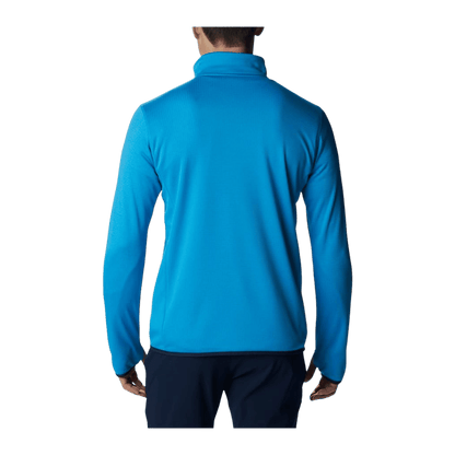 COLUMBIA PARK VIEW FLEECE HALF ZIP - COMPASS BLUE - BACK VIEW