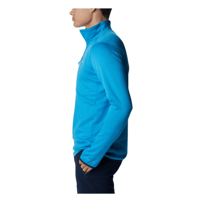COLUMBIA PARK VIEW FLEECE HALF ZIP - COMPASS BLUE - SIDE VIEW